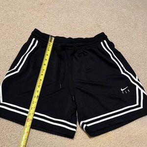Nike Black and White Athletic Shorts Medium